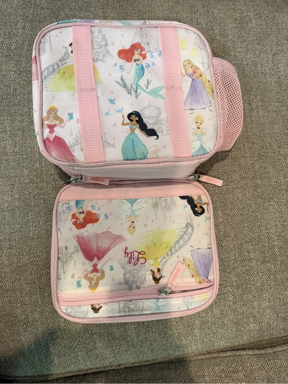 Pottery Barn Kids Pink Princess Themed Lunch Bag